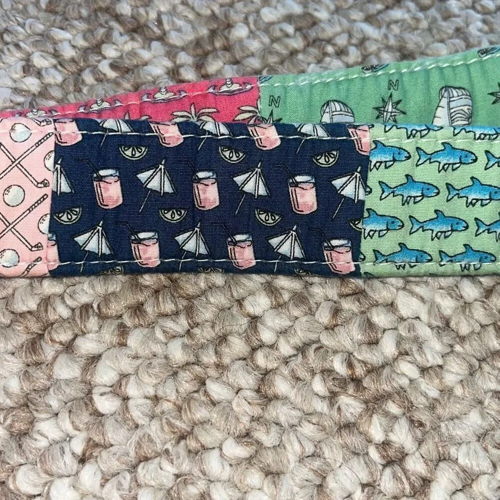 VINEYARD VINES D-RING PATCHWORK BELT WOMENS SIZE SMALL
